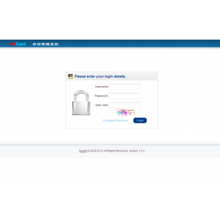 Captcha for admin login For HeCart