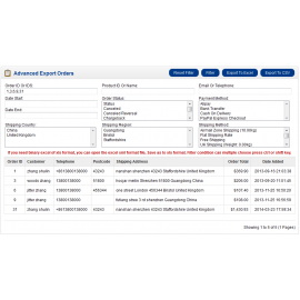 Advanced Export Orders To Excel Or CSV For OpenCart