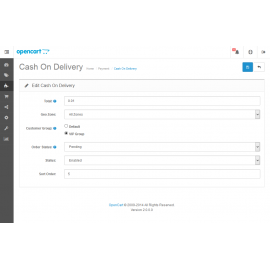 Cash On Delivery Plus For Opencart