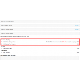 Advanced Shipping For OpenCart