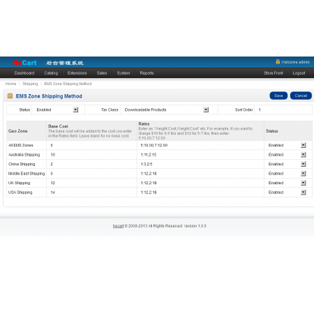 EMS Intelligent Shipping For HeCart