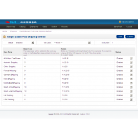 Weight Based Plus Shipping For HeCart